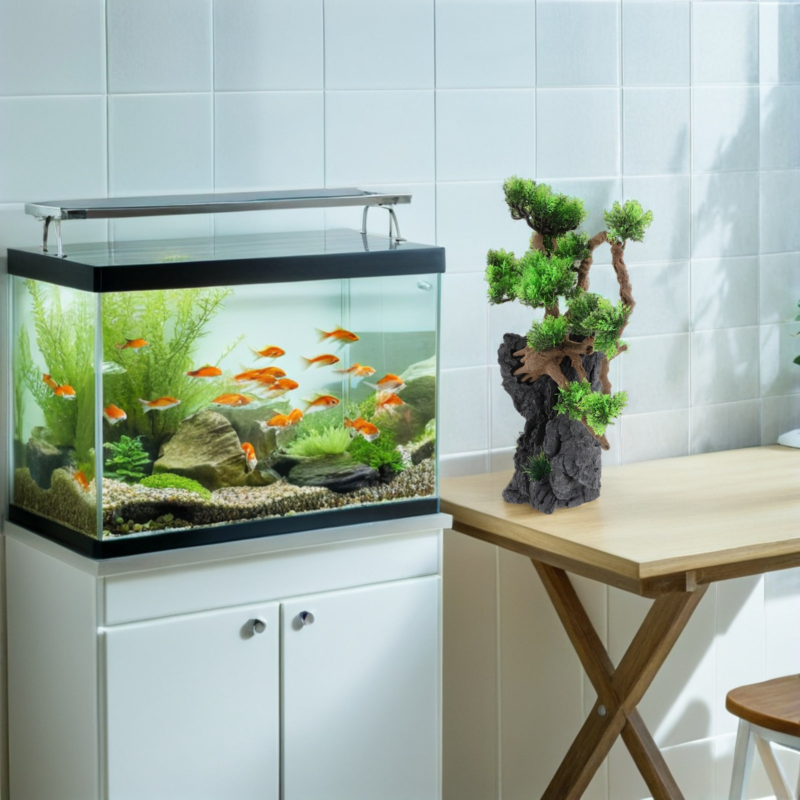 Artificial Aquarium Tree Decor - Planted Aquarium For Goldfish review and price