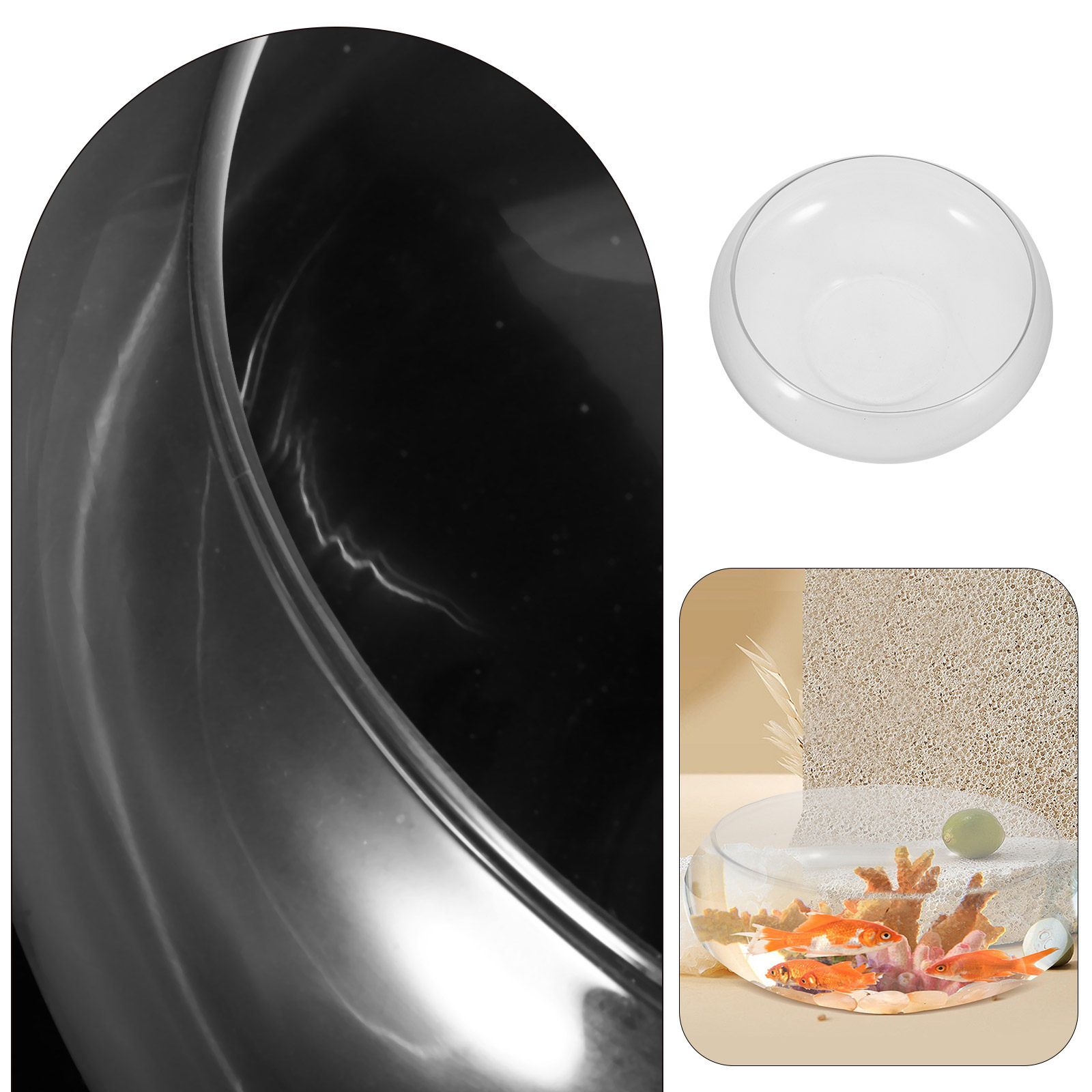Premium Transparent Glass Fish - Planted Aquarium For Goldfish review and price