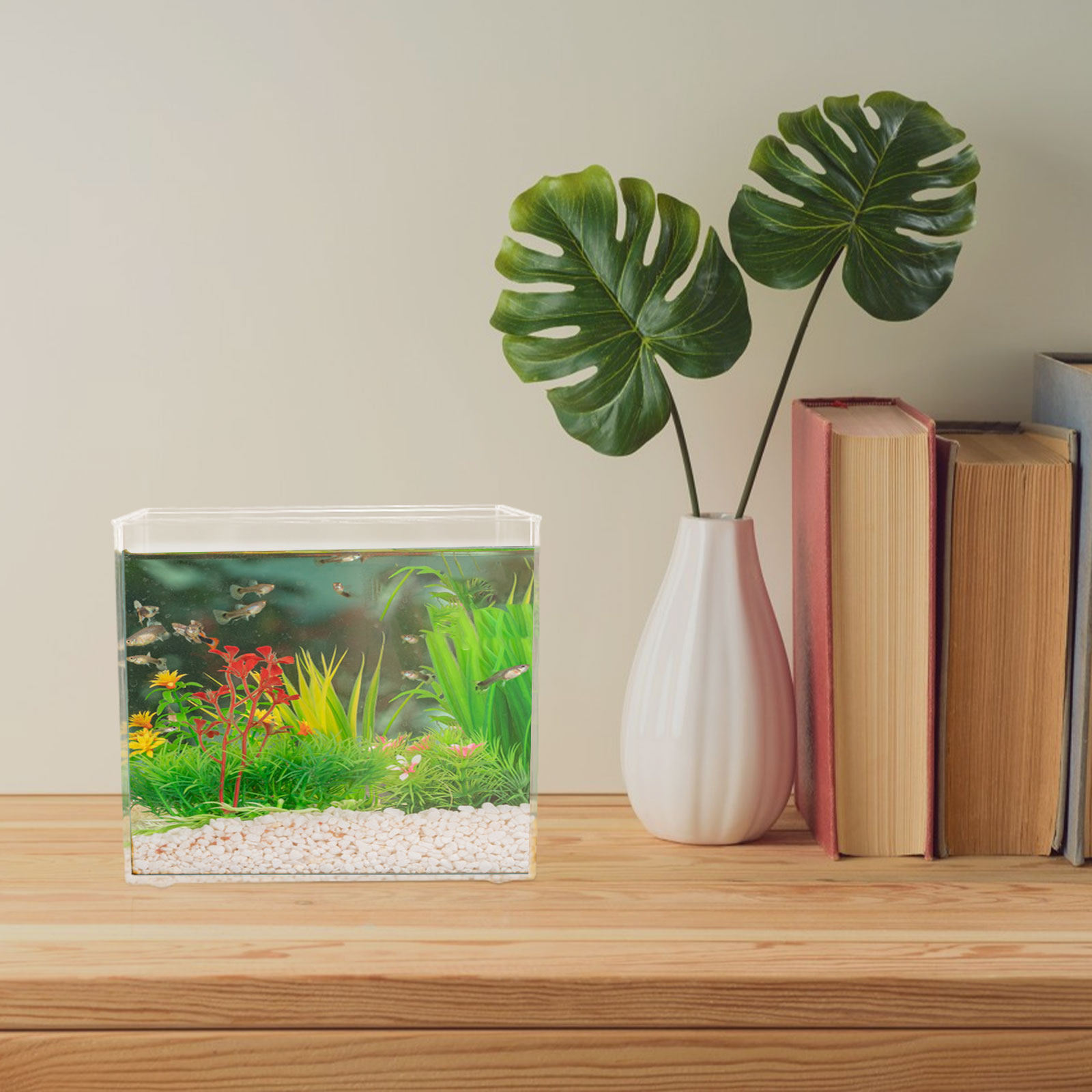 Desktop Mini Aquarium for Bett - Planted Aquarium For Goldfish review and price