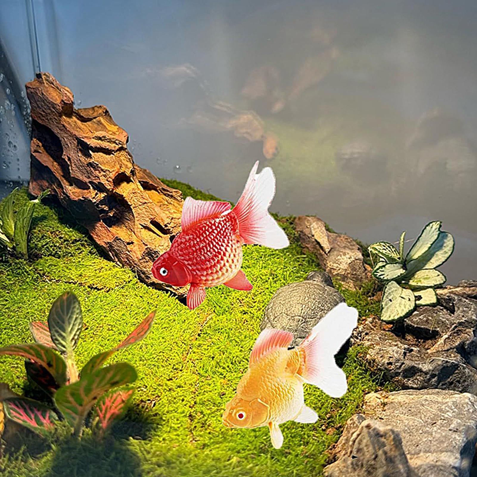 Fake Gold Fish 2Pcs/set Artifi - Planted Aquarium For Goldfish review and price
