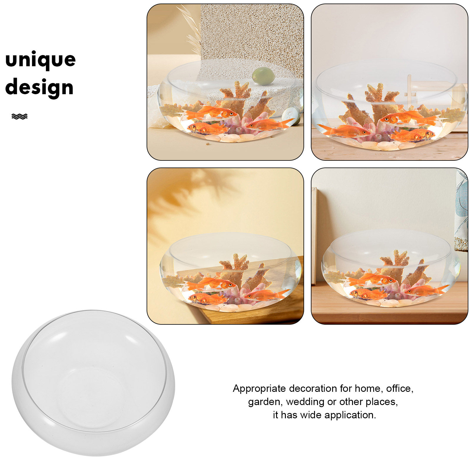 Glass Fish Bowl Small Fish Tan - Planted Aquarium For Goldfish review and price